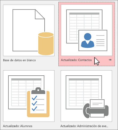 Plantillas de Access