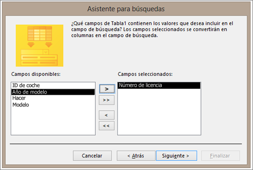 Fragmento de pantalla del Asistente para b�squedas