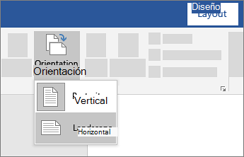 Orientaci�n de p�gina