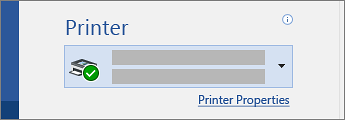 Printer properties