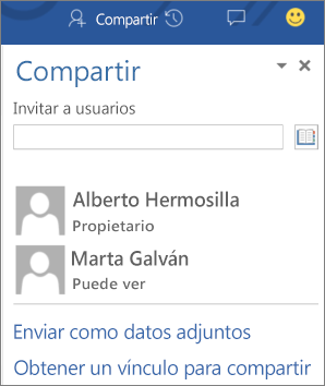 Compartir con otras personas